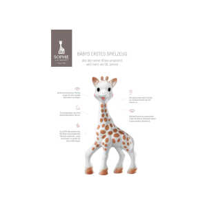 Giraffe Greifling aus Naturkautschuk Maße 18 x 9,5 cm