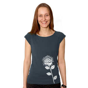 HANDGEDRUCKT “Rose” Bamboo Frauen T-Shirt