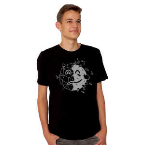 HANDGEDRUCKT “Sei optimistisch” Männer T-Shirt