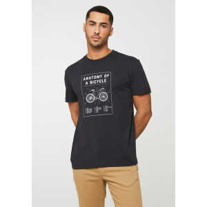 Herren T-Shirt aus weicher Baumwolle (Bio) | AGAVE BIKE ANATOMY recolution