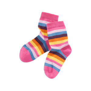 Kinder Socken Baumwolle (kbA) pink-rosa Gr.1-2