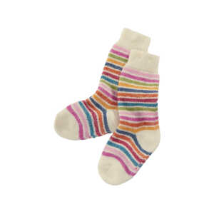Kinder Socken Bio-Schurwolle Rainbow naturmix Gr.18-20