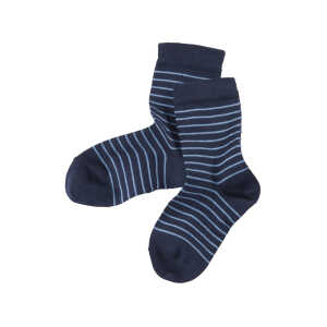 Kinder Socken marine-geringelt Gr.3-4