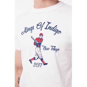 Kings Of Indigo T-Shirt “Darius” White Baseball