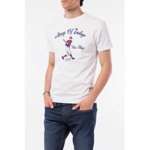 Kings Of Indigo T-Shirt “Darius” White Baseball