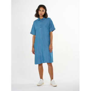 KnowledgeCotton Apparel Jeans Kleid – A-Shape Denim Dress – aus Tencel