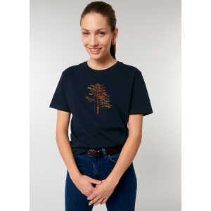 Kultgut Artdesign – Biofair – Vegan Klassik Shirt / Echte Woodoptik – Wertschätzung Tree