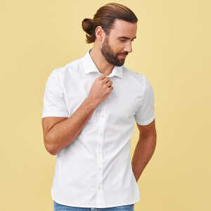 LIVING CRAFTS – Herren Hemd – Weiß (100% Bio-Baumwolle), Nachhaltige Mode, Bio Bekleidung