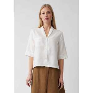 Lana natural wear Bluse mit Tasche aus Leinen für Damen – Teresita