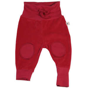 Leela Cotton Baby Nickyhose mit Bündchen Farbe rot