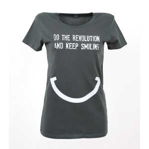Lena Schokolade DO THE REVOLUTION AND KEEP SMILING – Frauen T-Shirt