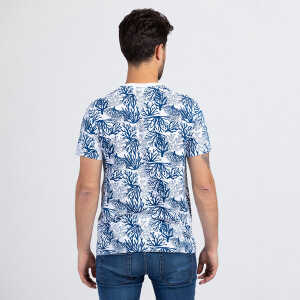 Lexi&Bö Koralle – T-Shirt für Herren mit Korallen-Allover-Print