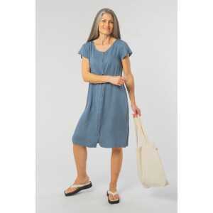 Light-Breeze Buttoned Lyocell Kleid aus TENCEL™