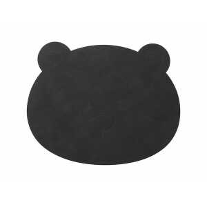 LindDNA Tischset für Kinder – Teddybär – Bear – 38x30cm – aus recyceltem Leder