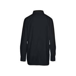 MELA Bio-Damen-Bluse “NAINA” mit Kentkragen, schwarz, Gr. XS