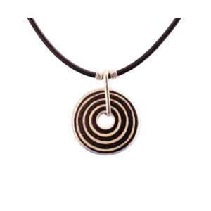 Mambu Design Upcycling Halskette – Circles – Straußeneischmuck