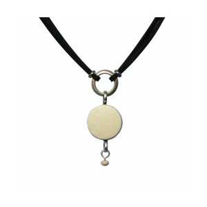 Mambu Design Upcycling Halskette – Flower of Life – Unisex – Straußeneischmuck