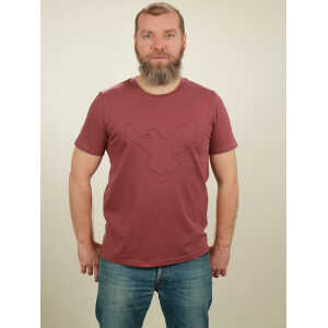 NATIVE SOULS T-Shirt Herren – Dove – berry