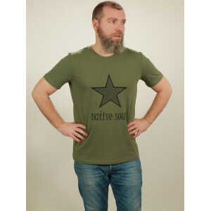 NATIVE SOULS T-Shirt Herren – Star – green