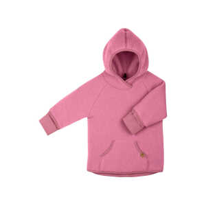 PURE PURE by Bauer Kinder Pullover mit Kapuze Hoodie Bio-Merinowolle Fleece dusty pink Gr. 086/92