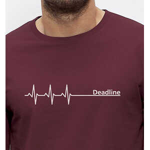 Picopoc Deadline Langarm T-Shirt / Burgundy braun
