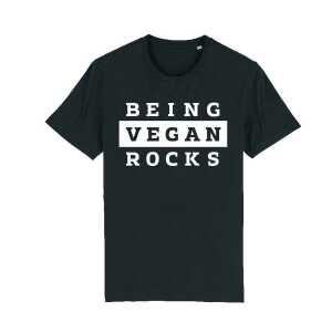 Róka – fair clothing Being vegan rocks – Unisex T-Shirt