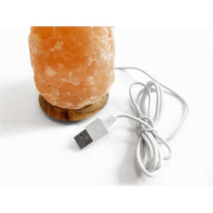 Salzkristalllampe mit USB-Anschluss “Rock” Höhe ca. 10 cm