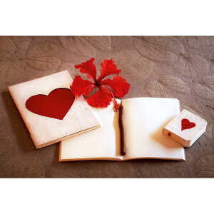 Sundara Notizbuch-Set “Love” Biobaumwoll-Papier