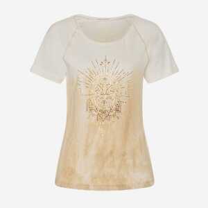 The Spirit of OM Damen Yoga T-Shirt Happy Soul Shirt natur sand gold