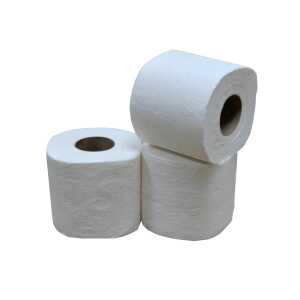 Toilettenpapier 2 Lagen 200 Blätter 12×4 rol 100% Zellulose T1 – 48 Stück