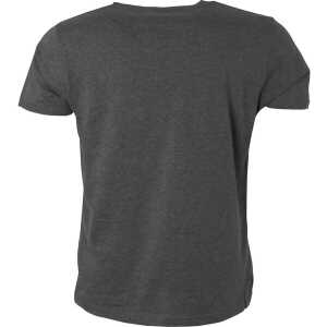 Waterkoog NØRD /T-shirt, grau meliert, schwarzer Print, Biobaumwolle