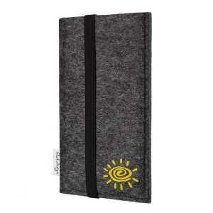 flat.design Handyhülle COIMBRA mit Sonne für Samsung Galaxy A-Serie – VEGAN – Filz Schutz Tasche