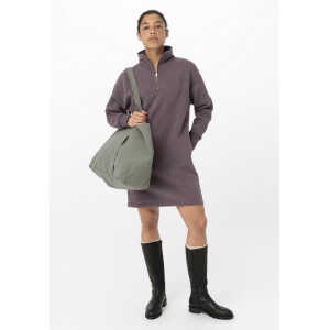 hessnatur Damen BetterRecycling Sweat-Kleid aus Bio-Baumwolle – lila – Größe 36