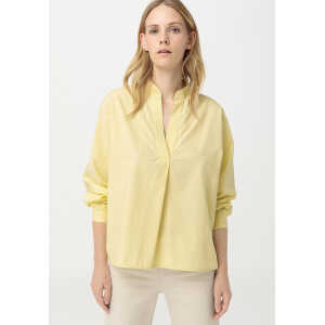 hessnatur Damen Bluse aus Bio-Baumwolle – gelb – Größe 34