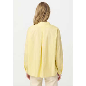 hessnatur Damen Bluse aus Bio-Baumwolle – gelb – Größe 34