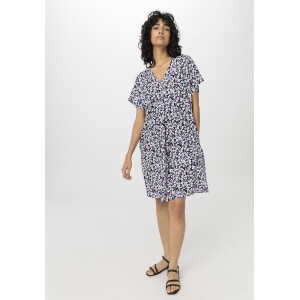 hessnatur Damen Jersey Kleid Mini Relaxed aus Bio-Baumwolle – lila – Größe M