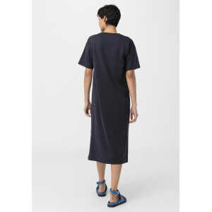 hessnatur Damen Jersey-Kleid aus Bio-Baumwolle – blau – Größe 36