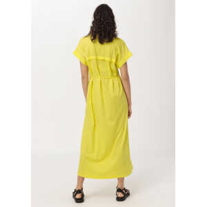 hessnatur Damen Jersey-Kleid aus Bio-Baumwolle – gelb – Größe 38