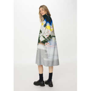 hessnatur Damen WUNDERKIND X HESSNATUR Kimono-Kleid aus Bio-Baumwolle – beige – Größe L