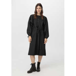 hessnatur Damen ZERO WASTE Kleid aus Bio-Baumwolle – schwarz – Größe 1size