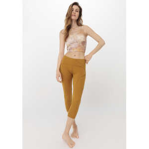 hessnatur Loungewear High Waist Leggings aus TENCEL™ Modal – orange – Größe 48