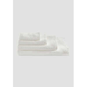 hessnatur Waffelpiqué-Handtuch aus Bio-Baumwolle – weiß – Größe 67×140 cm