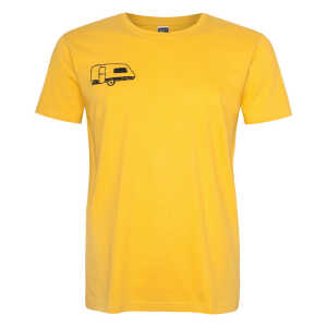 ilovemixtapes Camping Wohnwagen Men T-Shirt aus Biobaumwolle ILI02 gelb