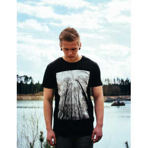ilovemixtapes Forest Wald Herren T-Shirt aus Biobaumwolle black