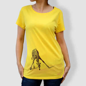little kiwi Damen T-Shirt, “In der Savanne”, Gelb