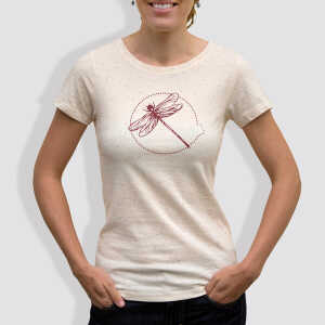 little kiwi Damen T-Shirt, “Libelle”, Mandarine