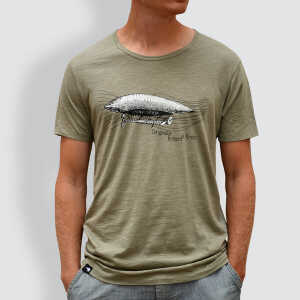 little kiwi Herren T-Shirt, “Dirigeable”, Light Khaki