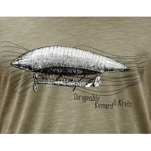 little kiwi Herren T-Shirt, “Dirigeable”, Light Khaki