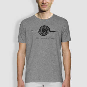 little kiwi Herren T-Shirt, “Störe meine Kreise nicht”, Gelb / Grau