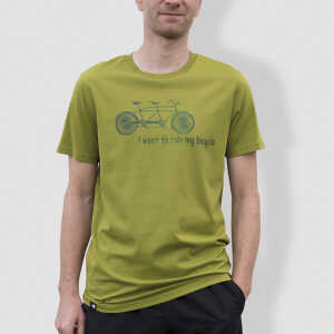 little kiwi Herren T-Shirt, “Tandem”, Moss Green